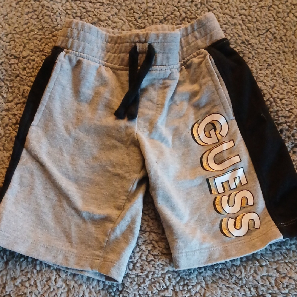 Guess Kids Gray and Black Shorts